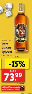 Lidl Havana Club Rom Cuban Spiced Ofertă