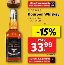 Lidl Western Gold Bourbon Whiskey Ofertă
