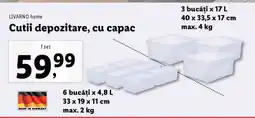 Lidl Cutii depozitare cu capac Ofertă
