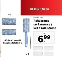 Lidl LIVARNO home Rolă scame cu 2 rezerve / Set 4 role scame Ofertă