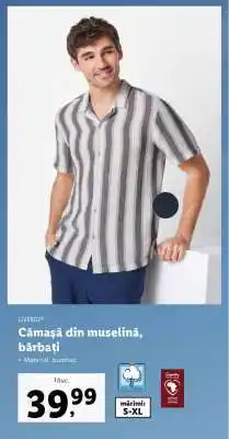 Lidl Cămașă din muselină, bărbați Ofertă