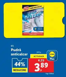 Lidl W5 Pudră anticalcar Ofertă