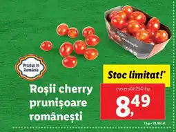Lidl Roșii cherry prunișoare românești Ofertă