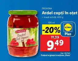 Lidl Freshona Ardei copți, în oțet Ofertă