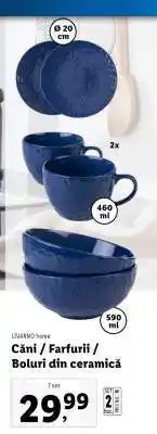 Lidl Căni / Farfurii / Boluri din ceramică Ofertă
