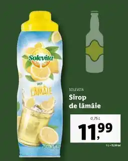 Lidl Solevita Sirop de lămâie Ofertă
