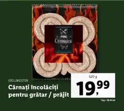 Lidl Cârnați încolăciți pentru grătar / prăjit Ofertă