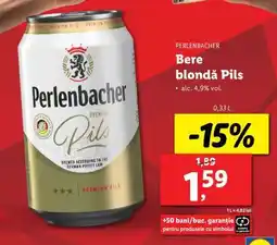 Lidl Perlenbacher Bere blondă Pils Ofertă
