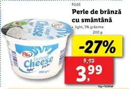 Lidl Perle de brânză cu smântână Ofertă