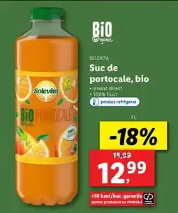 Lidl Solevita Suc de portocale, bio Ofertă