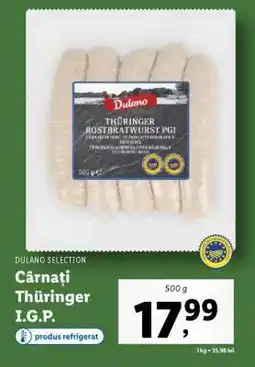 Lidl Cârnați Thüringer I.G.P Ofertă