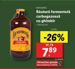 Lidl Bundaberg Băutură fermentată carbogazoasă cu ghimbir Ofertă