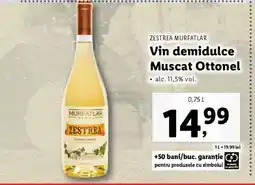 Lidl Zestrea Murfatlar Vin demidulce Muscat Ottonel Ofertă