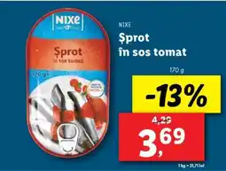 Lidl Nixe Șprot în sos tomat Ofertă