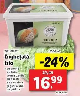Lidl BON GELATI Înghețată trio Ofertă