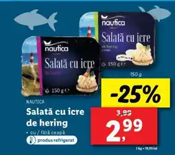 Lidl Salată cu icre de hering Ofertă