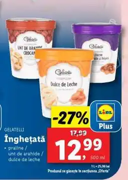Lidl Gelatelli Înghețată Ofertă