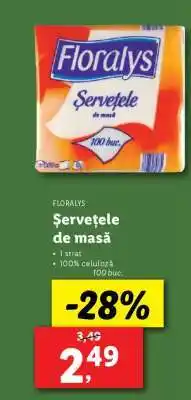 Lidl Florays Șervețele de masă Ofertă