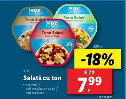 Lidl Nixe Salată cu ton Ofertă