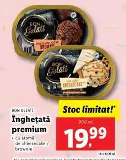 Lidl BON GELATI Înghețată premium Ofertă