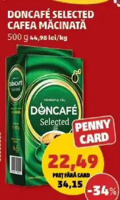 Penny DONCAFÉ SELECTED CAFEA MĂCINATĂ Ofertă