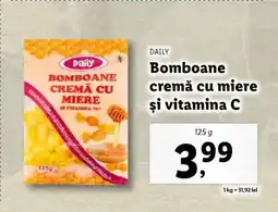 Lidl Bomboane cremă cu miere și vitamina C Ofertă