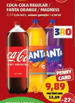 Penny Coca-Cola Regular / Fanta Orange / Madness Ofertă