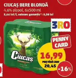 Penny CIUCAŞ Bere blondă Ofertă