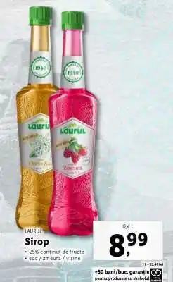 Lidl Sirop Laurul Ofertă