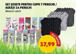 Penny Set șosete pentru copii 7 perechi / adulți 14 perechi Ofertă