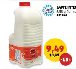 Penny Lapte integral Boni de tot Ofertă
