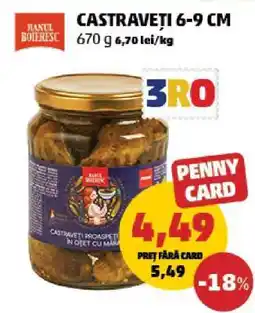 Penny CASTRAVEȚI 6-9 CM Ofertă