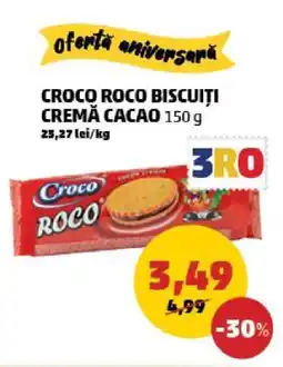 Penny CROCO ROCO BISCUITI CREMĂ CACAO 150 g Ofertă
