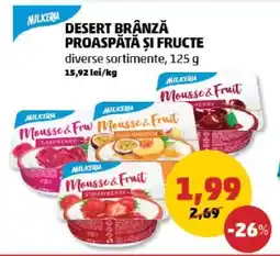 Penny Desert Brânză Proaspătă și Fructe Ofertă