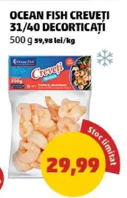 Penny OCEAN FISH CREVEȚI 31/40 DECORTICAȚI Ofertă