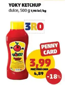 Penny YOKY KETCHUP Ofertă