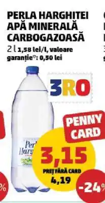 Penny PERLA HARGHITEI APĂ MINERALĂ CARBOGAZOASĂ Ofertă