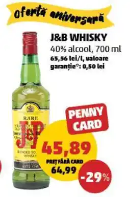 Penny J&B Whisky Ofertă