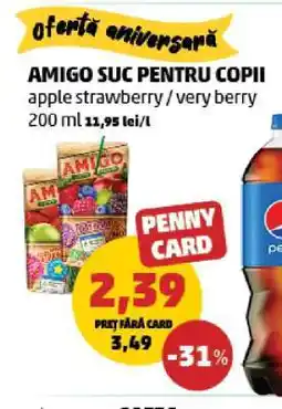 Penny AMIGO SUC PENTRU COPII Ofertă