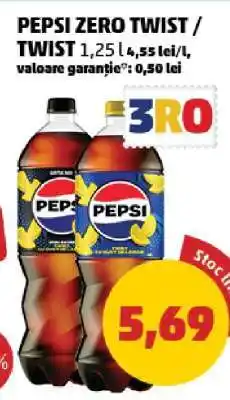 Penny PEPSI ZERO TWIST / TWIST Ofertă