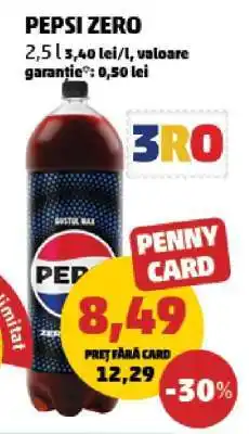 Penny Pepsi Zero Ofertă