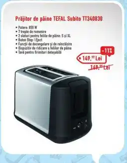 Carrefour Prăjitor de pâine TEFAL Subito TT340830 Ofertă
