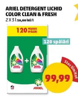 Penny ARIEL DETERGENT LICHID COLOR CLEAN & FRESH Ofertă