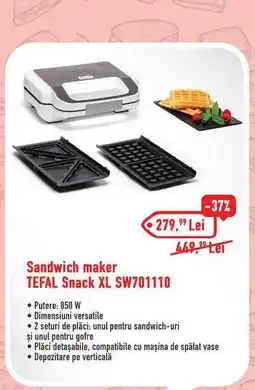 Carrefour Sandwich maker TEFAL Snack XL SW7011110 Ofertă