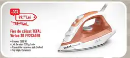 Carrefour Fier de călcat TEFAL Virtuo 30 FV2C40E0 Ofertă