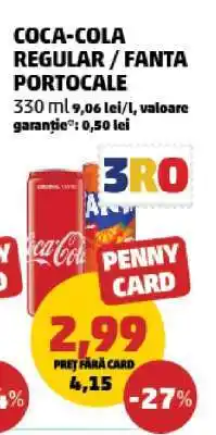 Penny COCA-COLA regular, FANTA portocale Ofertă