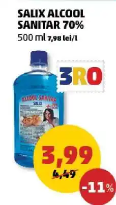 Penny SALIX ALCOOL SANITAR 70% Ofertă