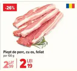 Carrefour Piept de porc cu os, feliat Ofertă
