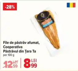Carrefour File de păstrăv afumat, Cooperativa Păstrăvul din Țara Ta Ofertă
