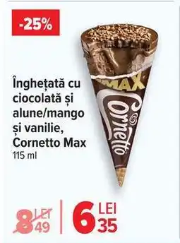 Carrefour Înghețată Cornetto Max Ofertă